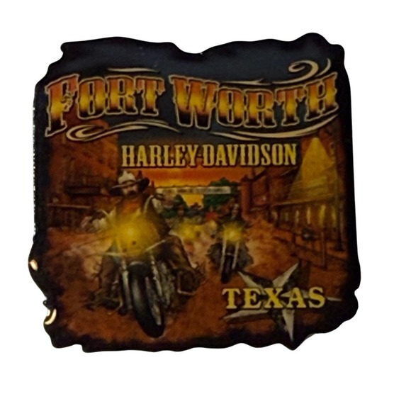 Fort Worth Harley Davidson 2005 Texas Motorcycle Souvenir Pin Vintage - Picture 3 of 6